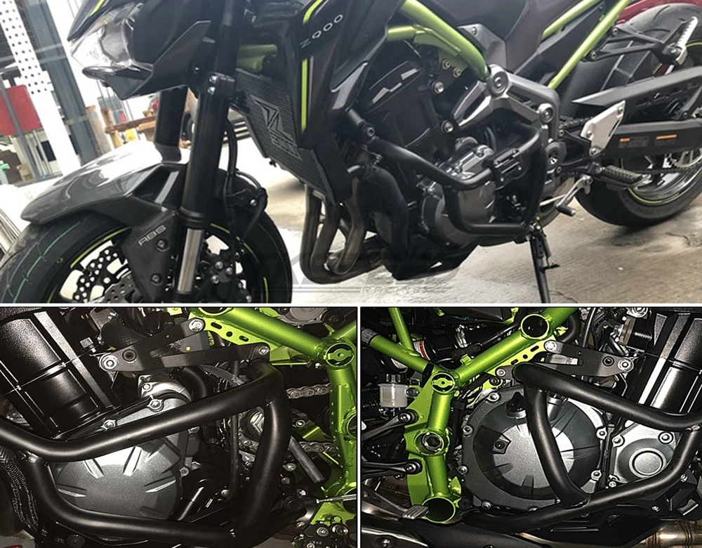 Защита двигателя мотоцикла для Kawasaki Z900 Защита бампера Защита от падения Черный