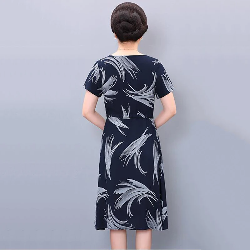 Clothing Floral Loose Mother Dress 