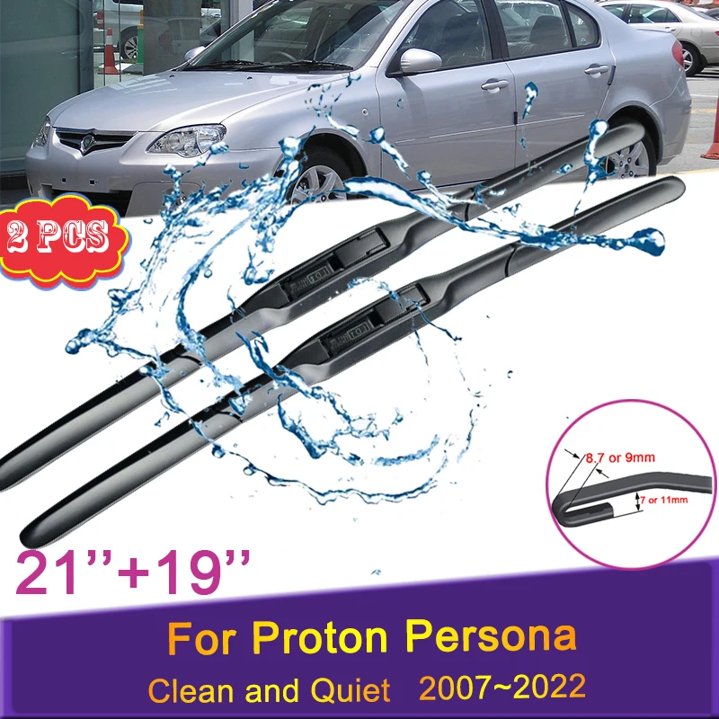 Spazzole Tergicristallo Per Proton Persona Cm6 Bh6 2007 2008 ~ 2022 Parabrezza Anteriore Senza Telaio Raschiando La Neve Accessori In Gomma Resistente