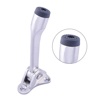 

2019 New Useful Door Stop Kick Down Home Doorstop Door Mounted Stopper Gate Guard Protector American Doorstop Door Resistance