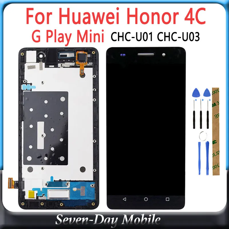 Для Huawei Honor 4C дисплей CHM-U01/G Play Мини CHC-U01 CHC-U03 ЖК-дисплей с сенсорным экраном в сборе