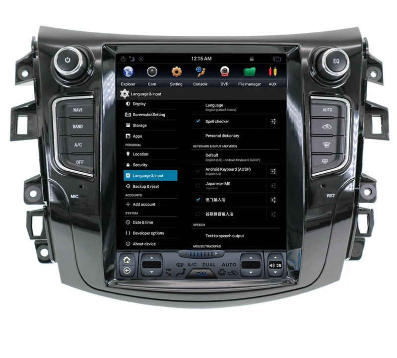Top 10.4" tesla style vertical screen android 8.1 Six core Car GPS radio Navigation for Nissan Navara NP300 Terra Renault Alaskan 3