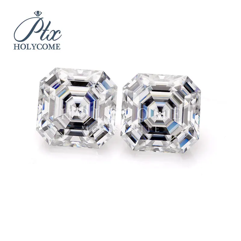 High quality VVS1 Asscher cut 5.5X5.5MM loose Moissanite gemstone Серьги кольцо браслет кольца браслеты High quality VVS1 Asscher cut 5.5X5.5MM loose Moissanite gemstone Серьги кольцо браслет кольца браслеты