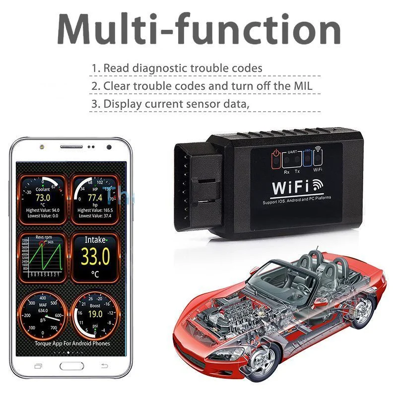 Diagnostic Tool Scanner Mini Automobile Car WIFI for IOS Android