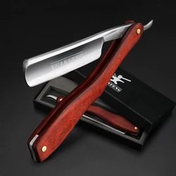 XUAN FENG mahogany folding razor set hardened steel high hardness sharp straight razor men's razor