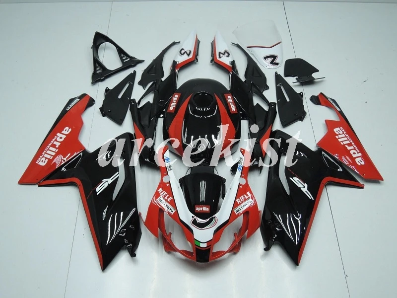4 подарки литья под давлением ABS Полный комплект обтекателя подходит для Aprilia RS125 06 07 08 09 10 11 RS 125 2006 2007 2011 черный красный глянцевый