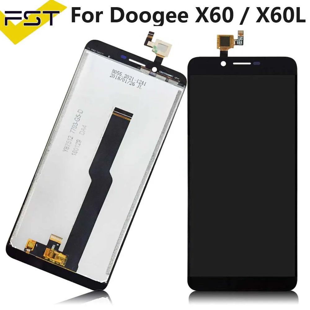 Najtaniej Do wyświetlacza Doogee X60 X60L LCD + zespół ekranu dotykowego część naprawcza 5.5 cala akcesoria do telefonu do telefonu komórkowego Doogee X60L