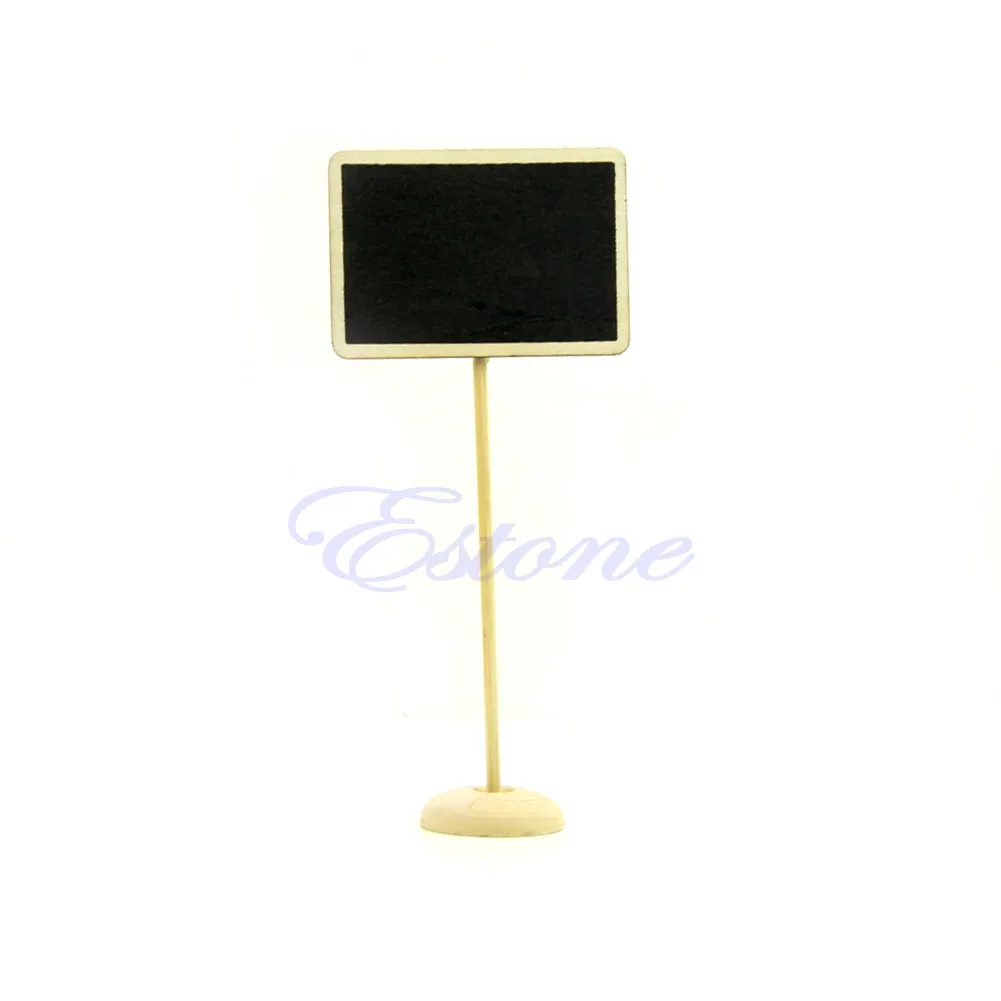 1 PC Mini Wooden Blackboard Chalkboard Message Note Holder Wedding Party Decor AXYF
