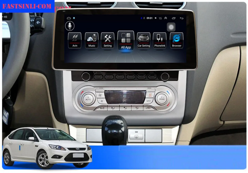 Android8.0 радио для Ford Focus MK2 2 II мультимедийный плеер 2006- 2din gps-навигация, dvd-плеер ручное управление кондиционером