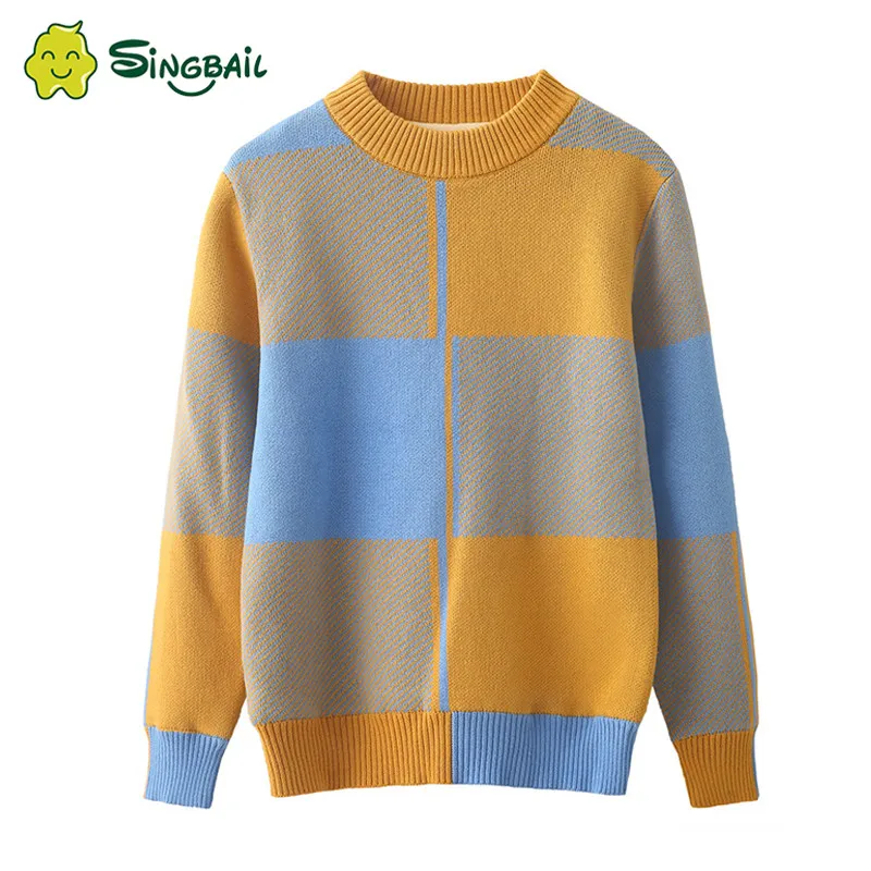 

Baby Boy Clothes Sweater Fashion Knit Pullover Boys Casual Brand Design Baby Sweaters Fashion Plaid Children'S Cardigan Clothes