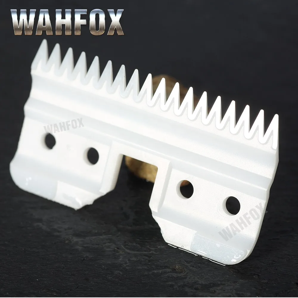 WAHFOX 100PCS/50SET Fast Feed Replacement Ceramic Blades For Oster A5 Grooming Clippers Blade 18Teeth With Box 5