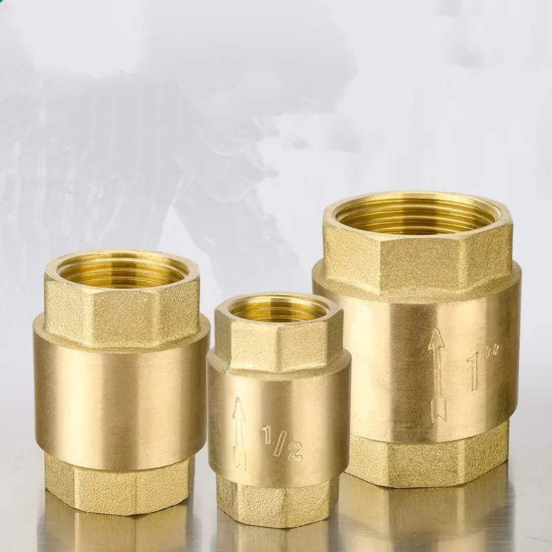 Новое поступление G 1/2 ''3/4" " 1-1/4" " DN15 DN20 DN25 DN32 DN50 латунный пружинный вертикальный обратный клапан 200WOG