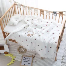 Inverno algodão infantil colcha cobertor de cama do bebê algodão berço cobertores para recém-nascidos toda a temporada 100x100cm