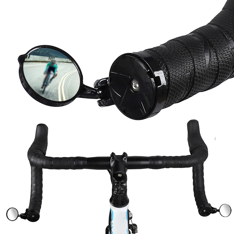 

1* Rotating Handlebar Rearview Mirror Rear View Mirror For MTB Road Bike Bicycle 20-40 Meters Visible Distance