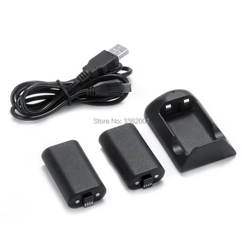 

For X-B ONE Controller Charging Kit 2 x 1200mAh Batteries + USB Cable Wireless Gamepad Joypad Rechargeable Backup Battery Pack