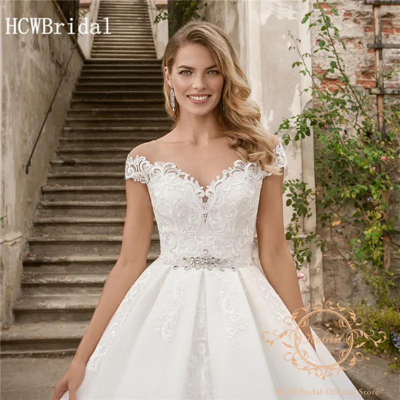 Robe De Mariee Длинные свадебные платья Изящные аппликации кружева принцесса свадебное платье Vestido De Casamento настроить
