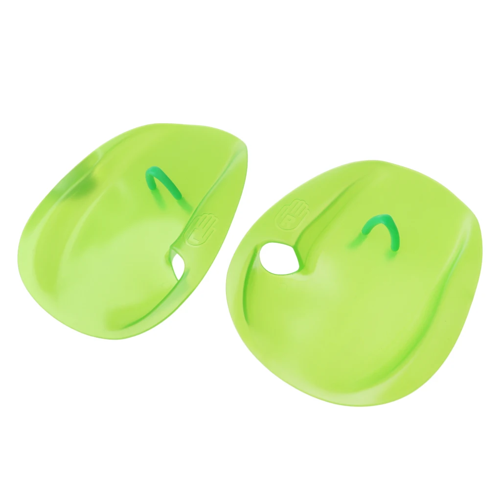 1 Pair Swimming Surfing Diving Aquatic Fitness Water Resistance Training Hand Paddles Flippers Webbed Gloves - S /M