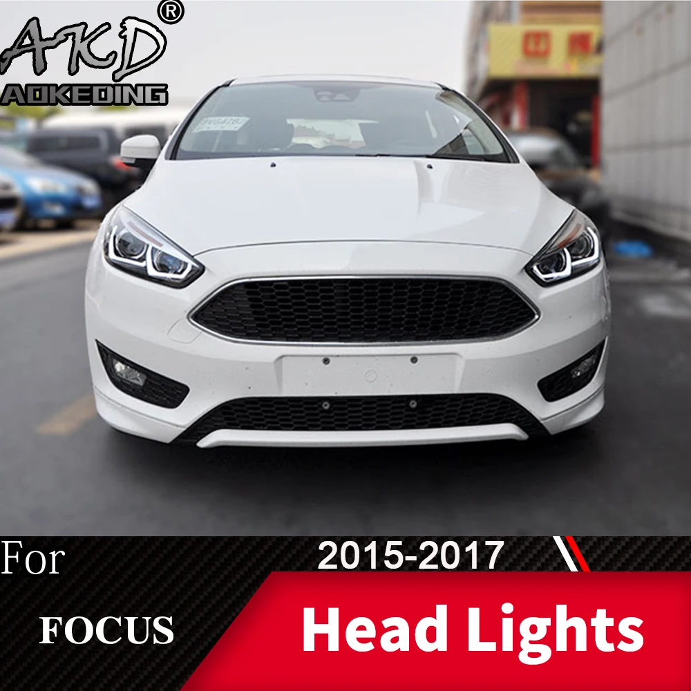 Фара для автомобиля Ford Focus- Focus 4 головной светильник s противотуманный светильник s дневной ходовой светильник DRL H7 светодиодный Биксеноновая лампа автомобильные аксессуары