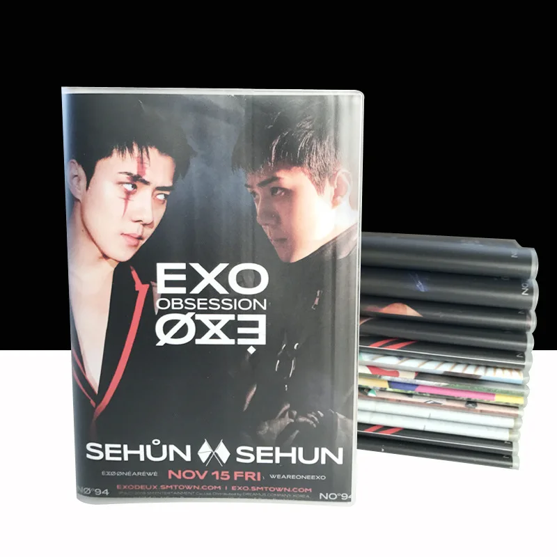Корея K pop exo kawaii альбом EXO OBSESSION 32K блокнот Резиновый рукав Книга Дневник 48 страниц kpop бродячий - Цвет: Se Hun