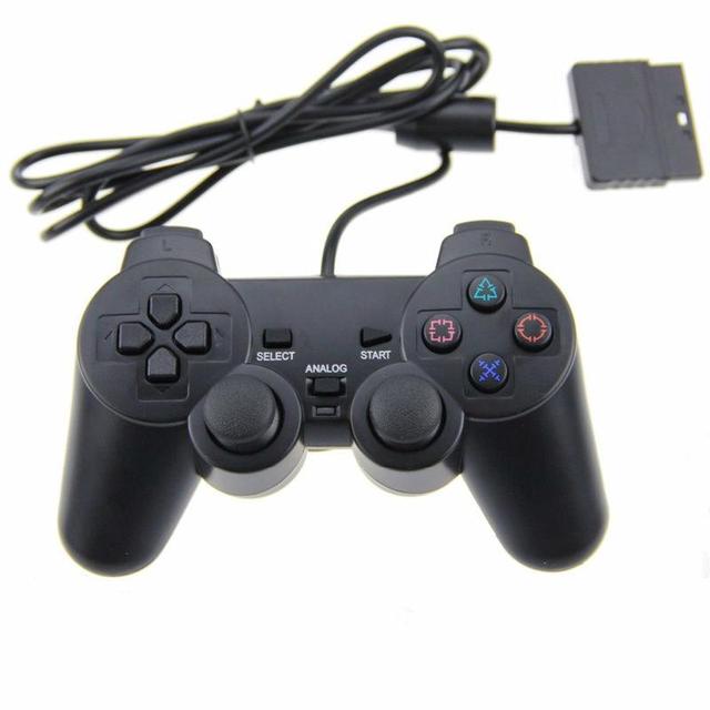 Playstation 2 Console Game Controller Double Vibration Digital Joypad Wired Connection Gamepad Anti-sweat Anti-slip Joystick
