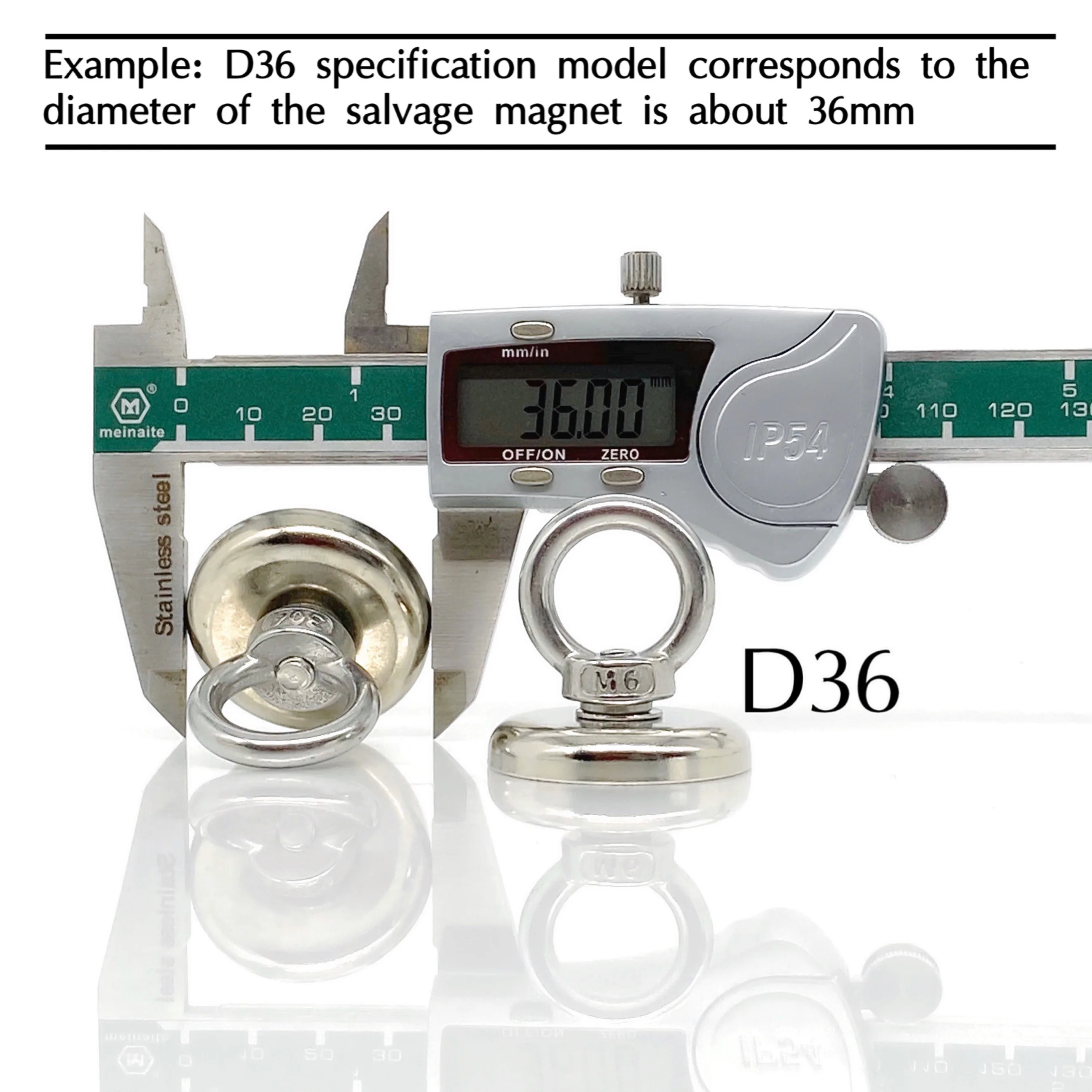 1Db D20-D60 Szuper Erős Neodímium Mentő Mágnes Mélytengeri Horgászmágnesek Tartóját.