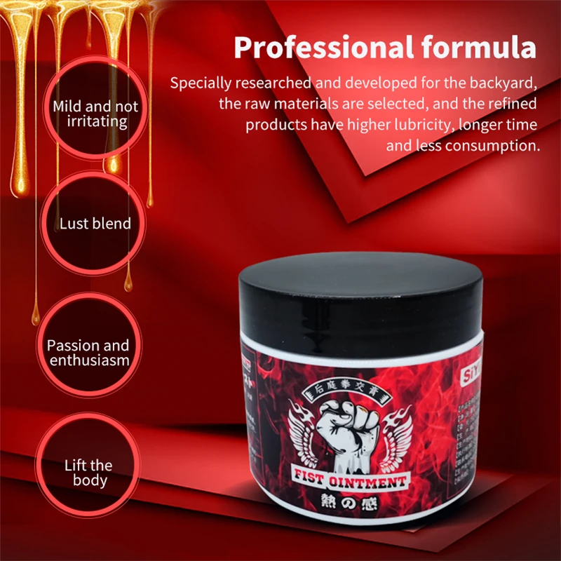 Fist Anal Lubricant Analgesic For Men Women Fisting Lube Sex Anti Pain Butt Lubrication Grease