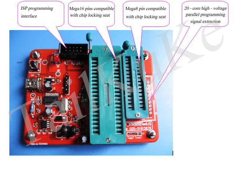 Programador paralelo de alta tensão de avr,