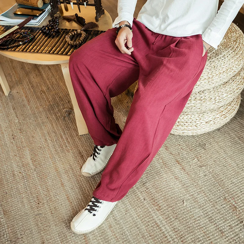 Streetwear Men's Joggers Sweatpants Loose Men Harem Pants Harajuku Style Ankle-Length Trousers Woman Wied Leg Pants Big Size 5XL