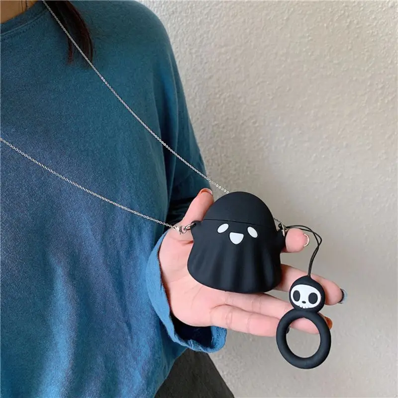 Мультяшный беспроводной Bluetooth чехол для наушников для Apple AirPods 2 Силиконовый зарядный чехол для наушников Защитный чехол для AirPods
