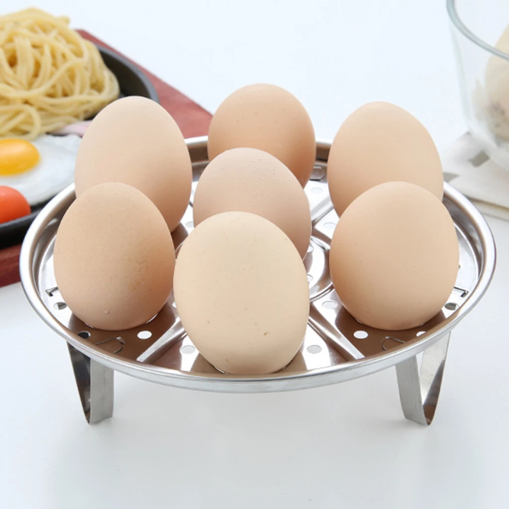 Kitchen Egg Steamer Rack Pot Steamer Steaming Tray Stand Stainless 6cm 8cm