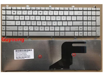 

NEW US Layout Silver Laptop Keyboard for Asus N55 N55S N55SL N55SF N55X N75S N75SF N75SL Silver replacement keyboard