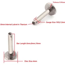 G23 титана с внутренней резьбой 16 г 14 г Бар губная серьга пирсинг для хрящевой части уха украшение для козелка ШПИЛЬКА Замена тела ювелирные изделия