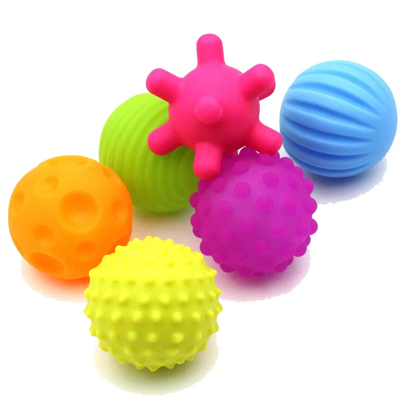 Baby Tactile Senses Toys Training Massage Touch Hand Ball Kids Newborn Textured Multi Soft Ball Toy Ball Set Develop baby toys 8