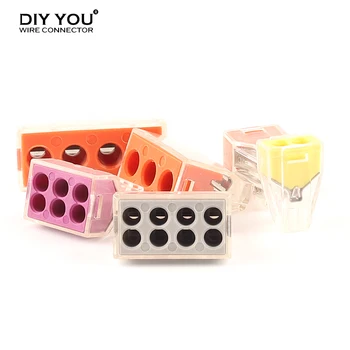 

30/50/100Pcs Quick Universal Compact Wire Wiring Connector Conductor Terminal Block PCT Push-in Electrical Led Light Connector