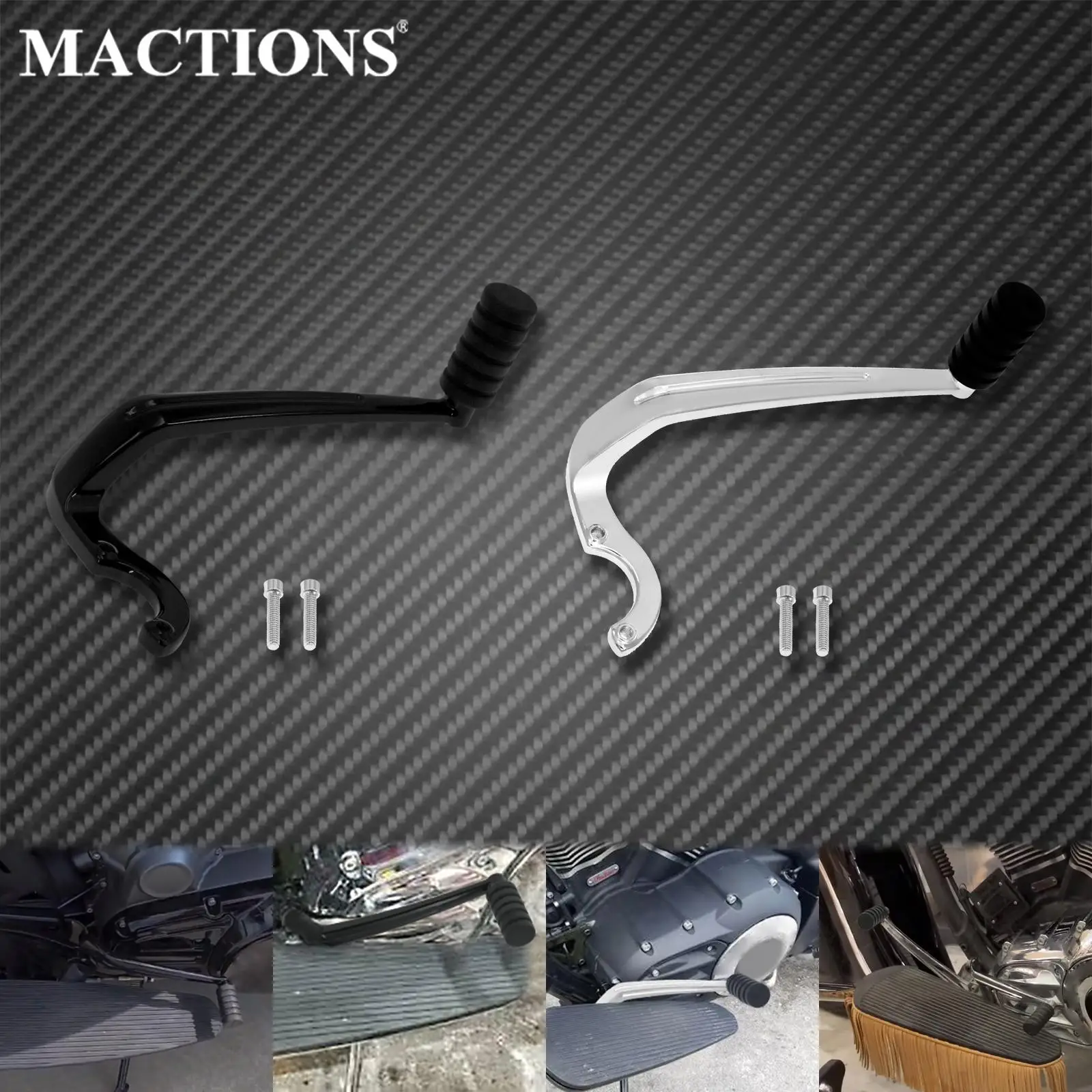 

Motorcycle Heel Toe Shift Levers Shifter Pegs Black/Chrome For Indian Vintage Dark Horse 2021 Challenger Limited 20-2021 Vintage