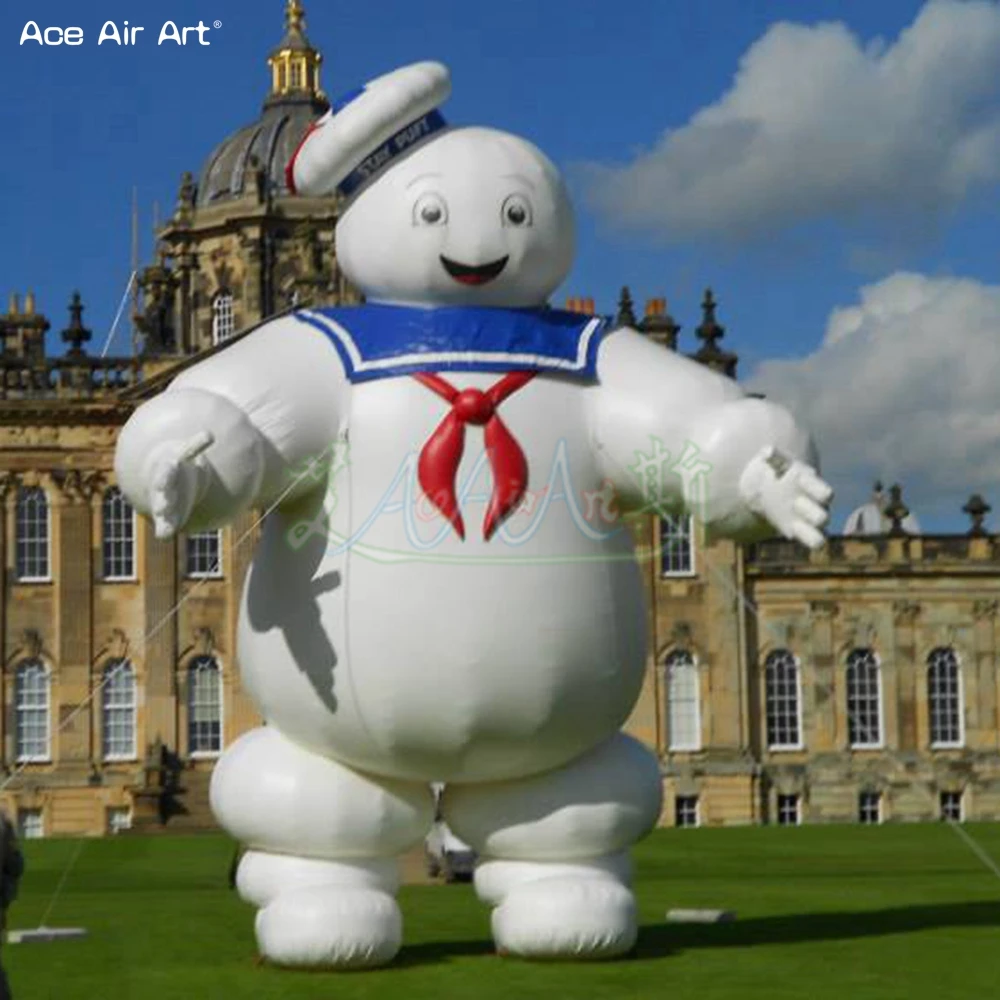 Огромный мультфильм Оксфорд персонаж надувной Ghostbuster Stay Puft воздушный шар