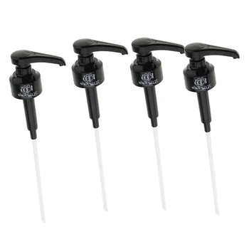 

TOP!-4 Pcs Coffee 1 Liter Dispenser Syrup Pump Black Liquid Dispenser for Monin Syrup 10Ml Juice Bottle Dispenser Pump