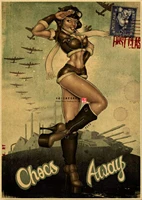 3canvas Poster Pin Up Girl Posters Vintage Sexy Girl Poster Painting Wall Decor For Bar Pub Club Bedroom