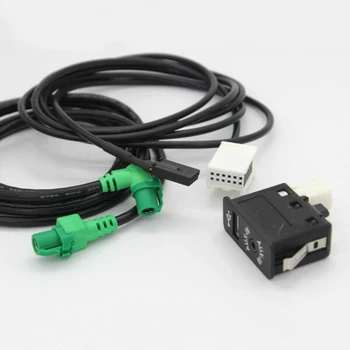 

Plastic Cable Adapter Socket Wire USB AUX For BMW 3 Series E87 5 E90 E91