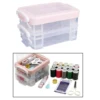 Plastic Storage Box, Multipurpose Organizer and Storage Case for Art Craft, Cosmetic, Stationery, Sewing Thread ► Photo 3/6