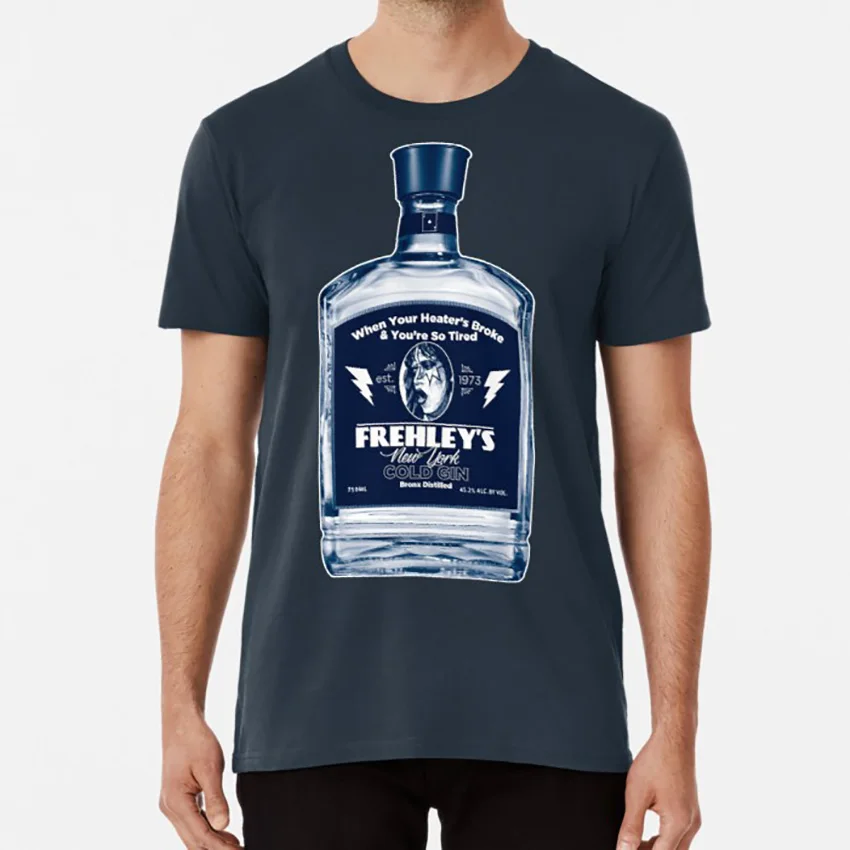 Frehley's Cold Gin футболка kiss ace frehley spaceman cold gin классический рок Джин Симмонс Пол