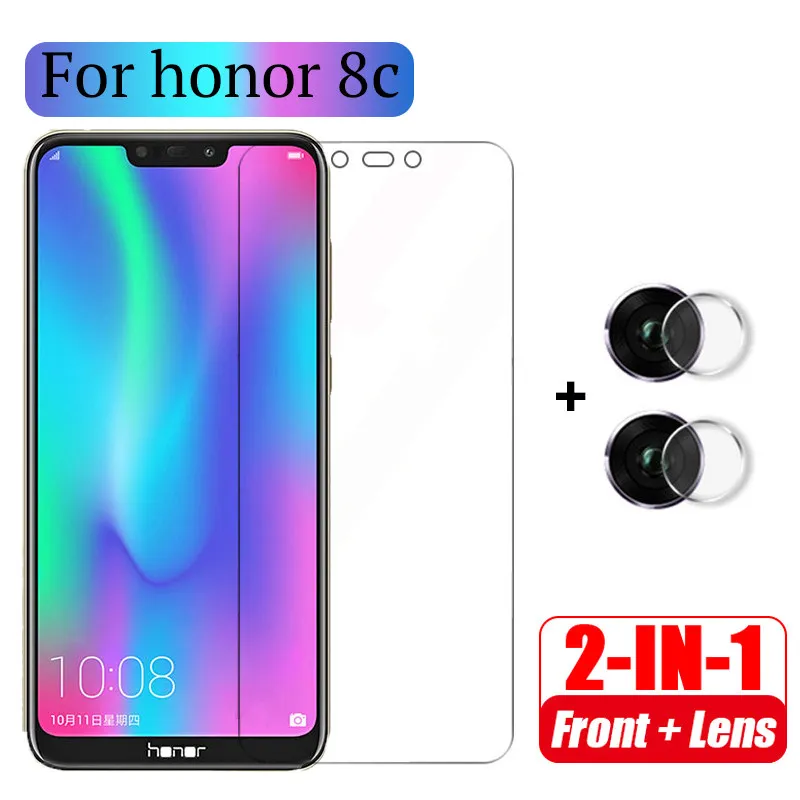 Защитное стекло для объектива камеры Huawei Honor 8C honor 8c 8 c c8 honor8 2.5D 1-2 шт. 6 26 дюйма |