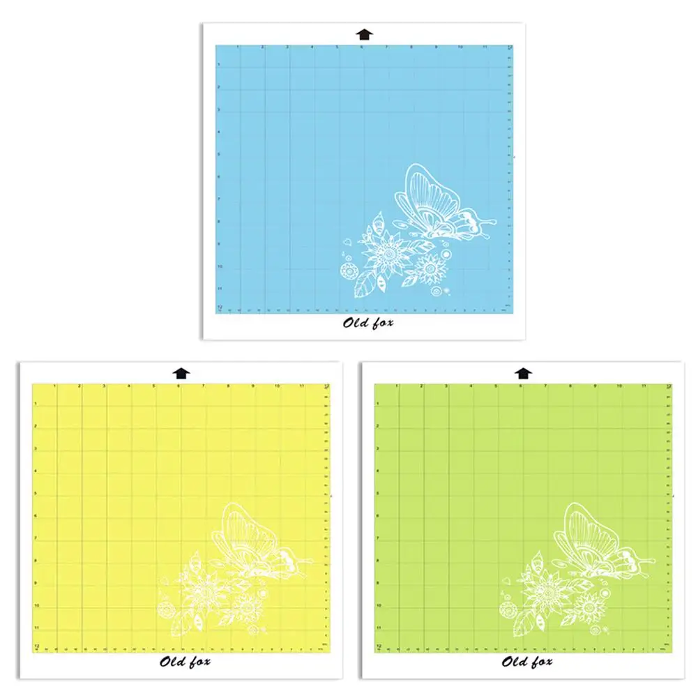 

1Pcs Replacement Cutting Mat Transparent Adhesive Mat Pad with Measuring Grid 12 by 12-Inch for Silhouette Cameo Plotter Machine