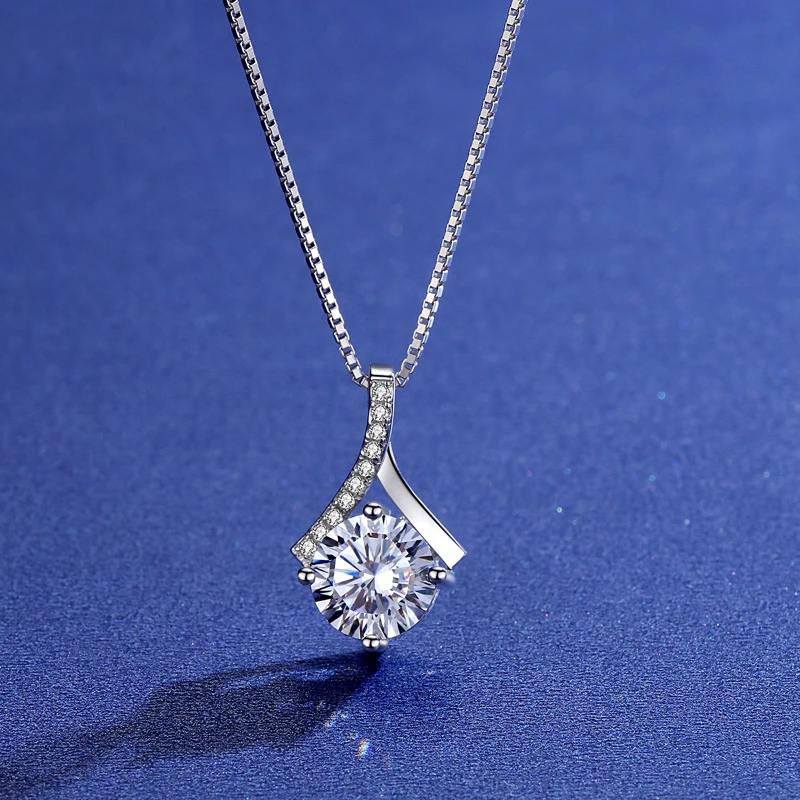 BOEYCJR 925 серебро 0.5ct/1ct/2ct F цвет Муассанит VVS обручальные кольца Элегантное