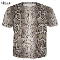 Slangenhuid Patroon 3D Print Grijs Groen Snake T-shirt Mannen Vrouwen Mode T-shirt Harajuku Streetwear Shirt Homme Animal Tshirt Tops