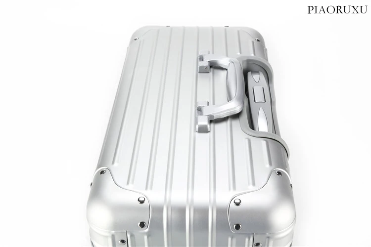 17 дюймов алюминиево-магниевый сплав чемодан на колёсиках полностью металлический чемодан для путешествий роскошный бренд бизнес сумки на колесиках золотой