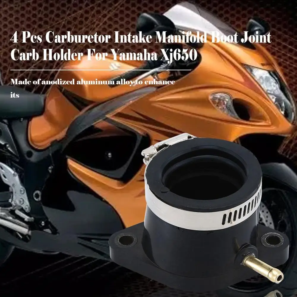 4 шт. КАРБЮРАТОР впускной коллектор Boot Joint держатель карбюратора для Yamaha Xj650 идеально подходит резиновый интерфейс
