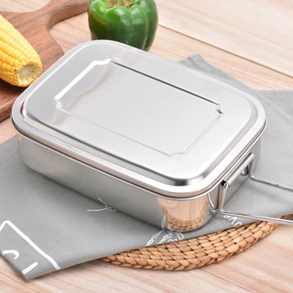 1/2/3 сетка анти-ржавчины Нержавеющая сталь Портативный Еда контейнер высокого качества Температура кислотоупорная Студенческая бенто Коробки для обедов чехол легко Применение