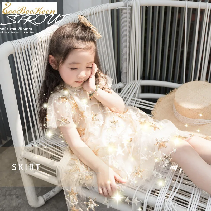 kids Summer fairy Dress Children costume Baby Girls Mesh Princess Flower Girl's Birthday Sweet lolita dress | Тематическая