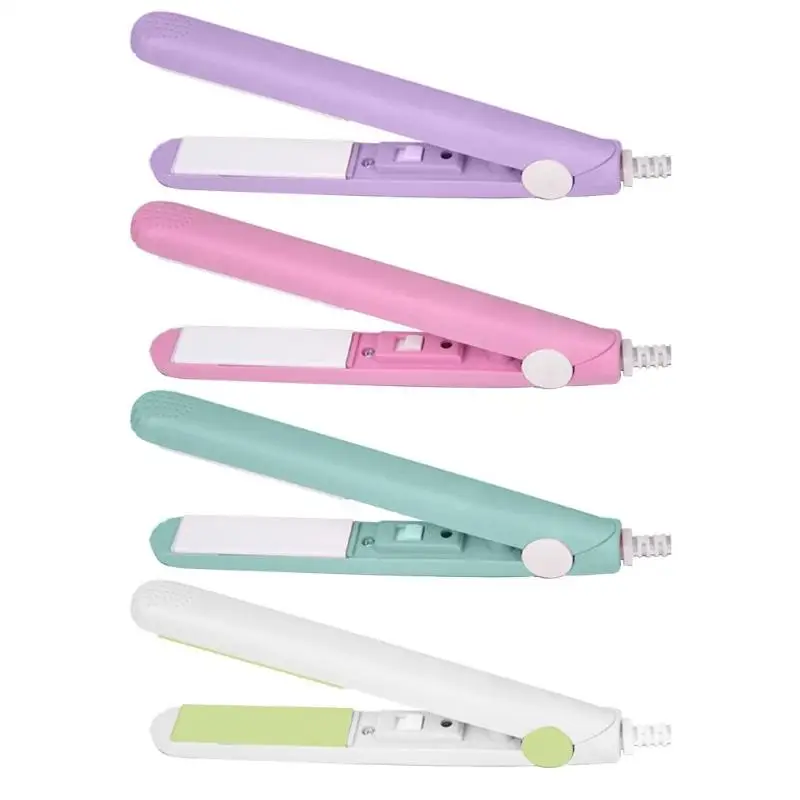 

Mini Hair Straightener Electric Ionic Ceramic Hair Styling Curling Iron